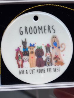Adorable groomers ornament. Dog groomer. Pet groomer. Makes great gift
