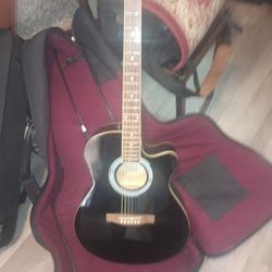 Guitar Acoustic Electric. Fender Amplifies 