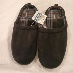 BLACK MENS SLIPPERS