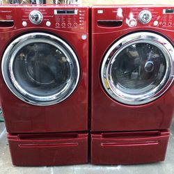 LG. WASHER AND STEAM DRYER
