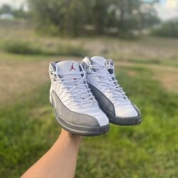 Jordan 12 White Dark Grey 