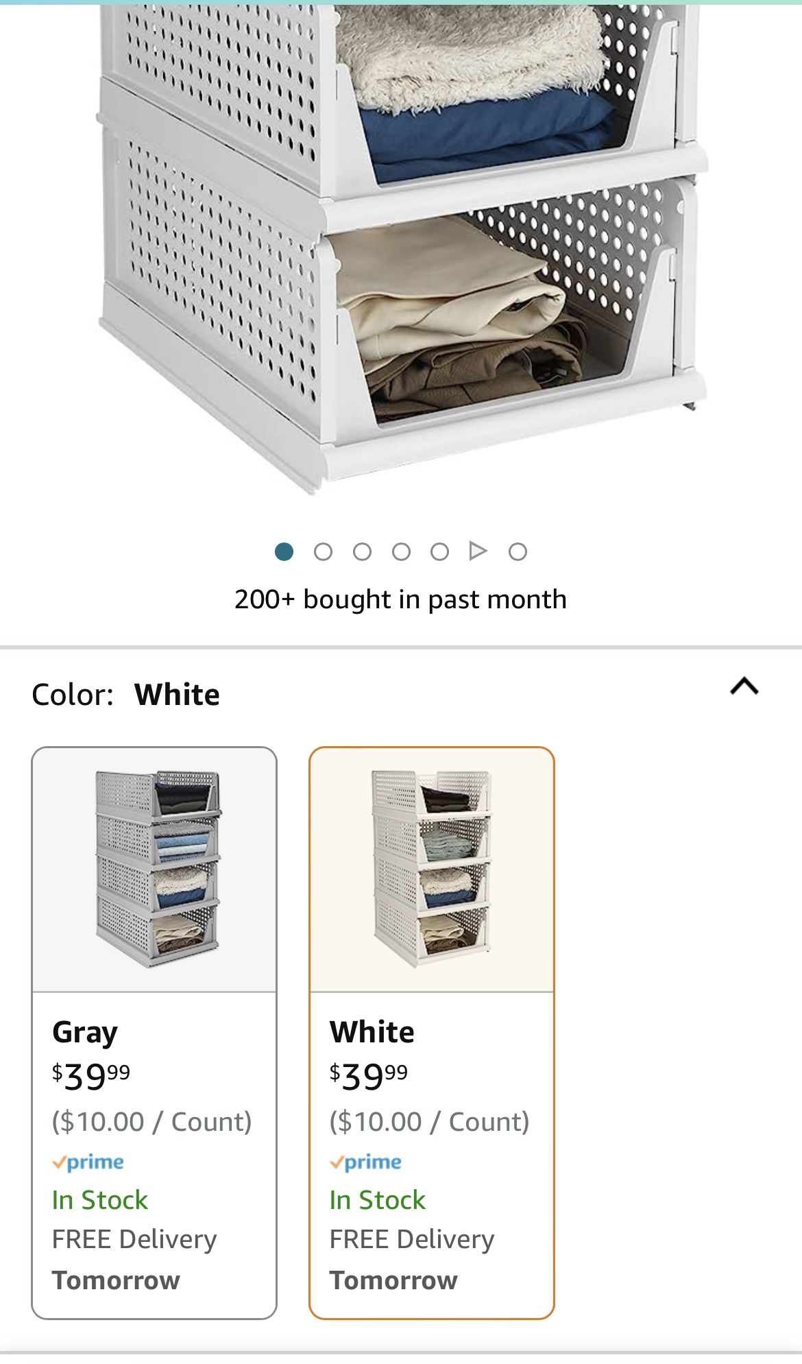 Stackable Wardrobe Storage Box