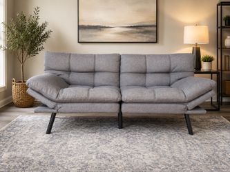 Modern Convertible Sleeper Sofa | Sofa Bed | Charcoal Gray