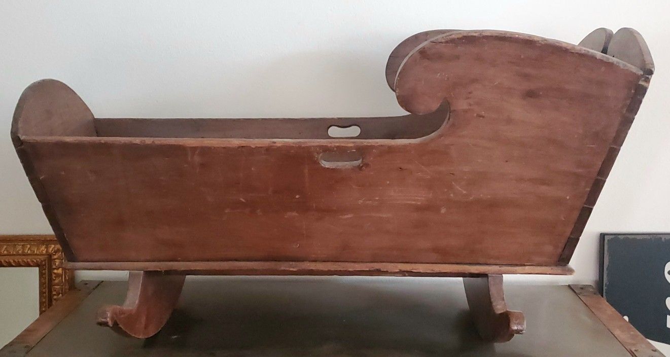 Antique Baby Rocking Cradle