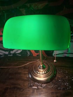 Vintage Bankers Brass Tablelamp
