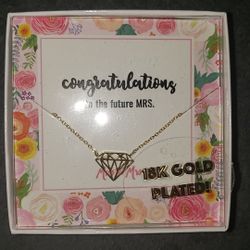 18 k gold plated necklace