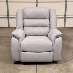 New Recliner Chair - Light Gray (Can Deliver)