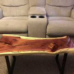 Handmade Cedar Coffee Table or Bench