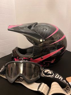 Fox racing helmet and goggles