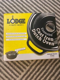 Lodge 6-Quart Enameled Cast Iron Dutch Oven - Brand New in Box