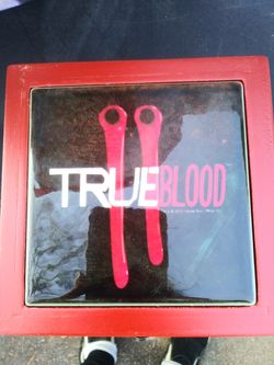True blood coaster set NIB. STONEWARE