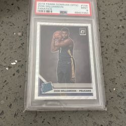 2019 Zion Williamson Fanatics Rated Rookie Psa Mint 9