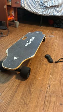 WeSkate H2S Electric Skateboard 12mph - Charges & Rides Perfectly + Charger & 5 Adapters
