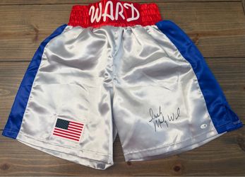 🥊 MICKY WARD JSA WITNESSED AUTOGRAPHED BOXING TRUNKS – “IRISH” INSCRIPTION 🇺🇸