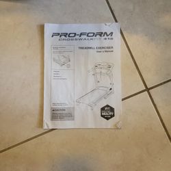 pro-form crosswalk fit 415 treadmill