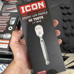 Icon 1/4 Stubby Ratchet New In Box