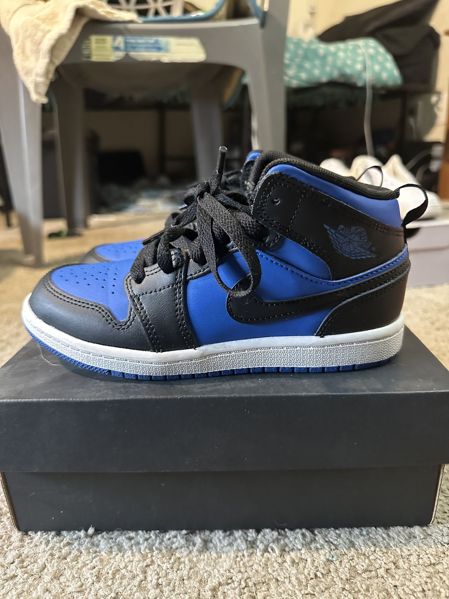 Kids Mid Royal Blue retro 1’s,All Products : American Fashion Style Bags On Sale
