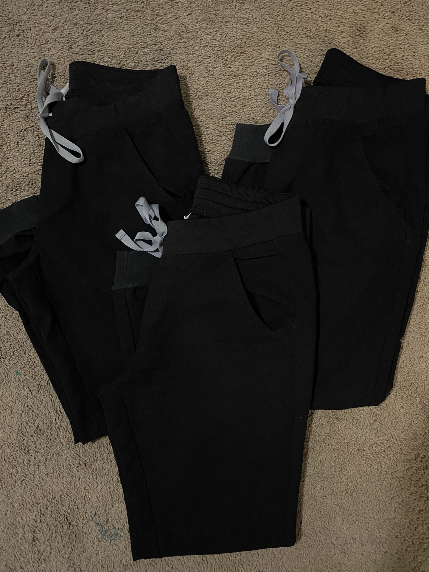Figs Black Jogger Pants