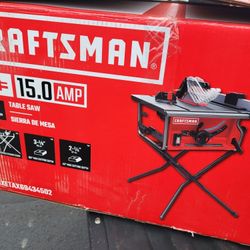 Brand New Craftsman 15 Amp Table Saw With Stand