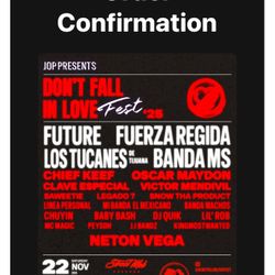 JOP Tickets Don’t Fall I’m Love 