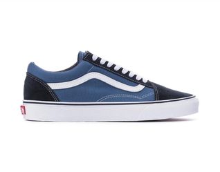 VANS Old Skool Low Top Lace Up Sneaker Navy/White/Blue Colorblock VN000D3HNVY