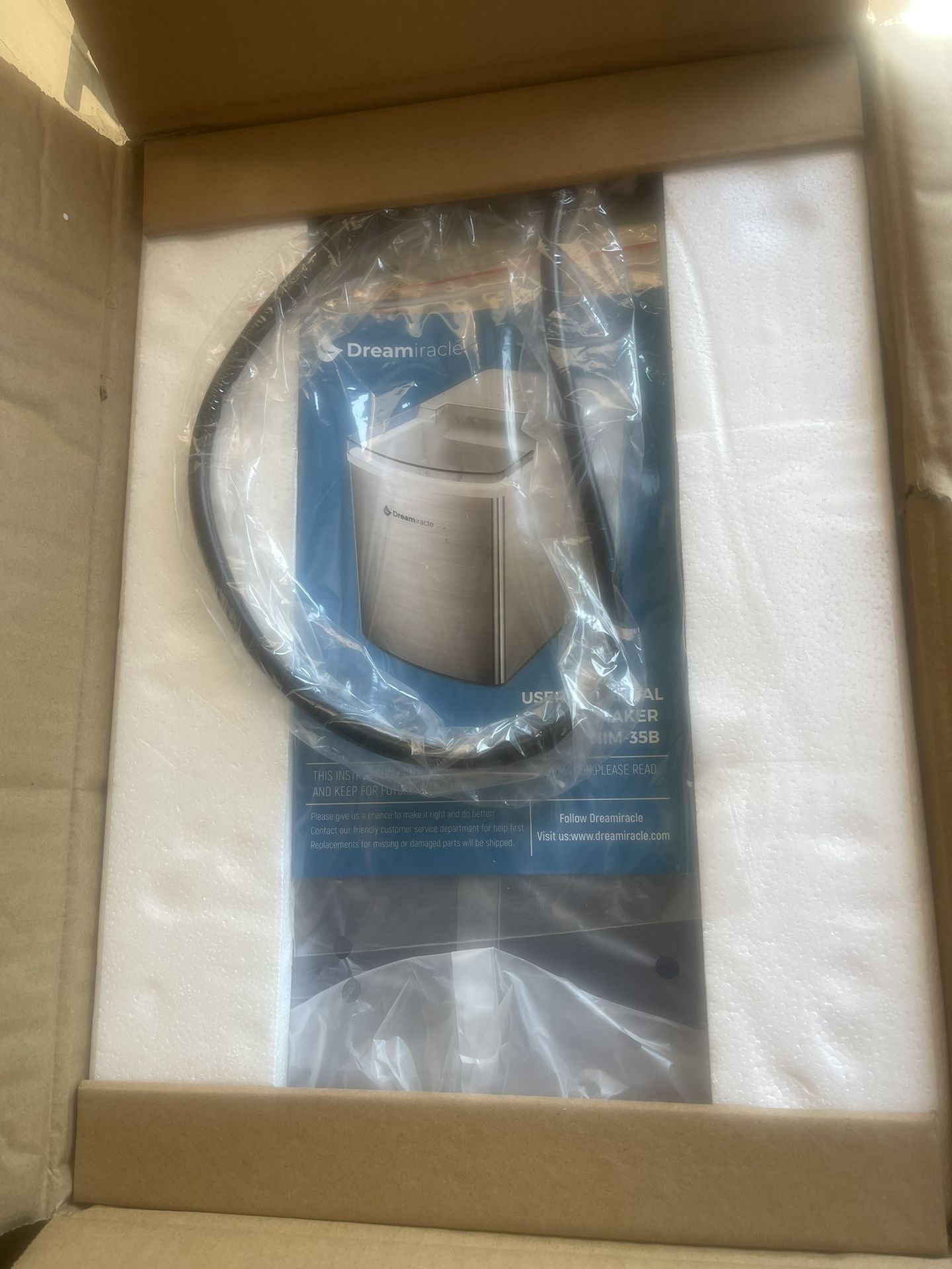 Ice Maker Machine for Countertop, Dreamiracle Ice Cubes Ready in 6 Mins, 33 lbs Ice in 24 H