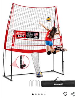Volleyball spiking practice net