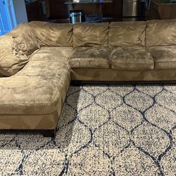 Brown Soft Sectional Sofa