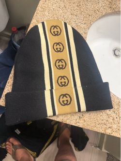 Gucci GG stripe beanie 59763 4GA29