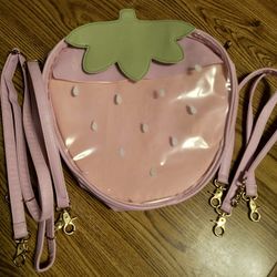 Convertible Strawberry Pin Collector Bag 