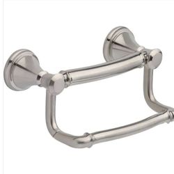 Delta Decor Assist Traditional Toilet Paper Holder with Assist Bar in Stainless
