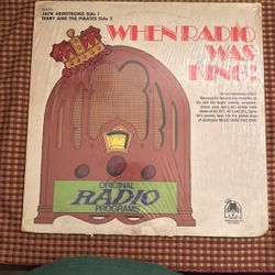 Record vinyl when radio was king side one Jack Armstrong side to Terry and the pirates
