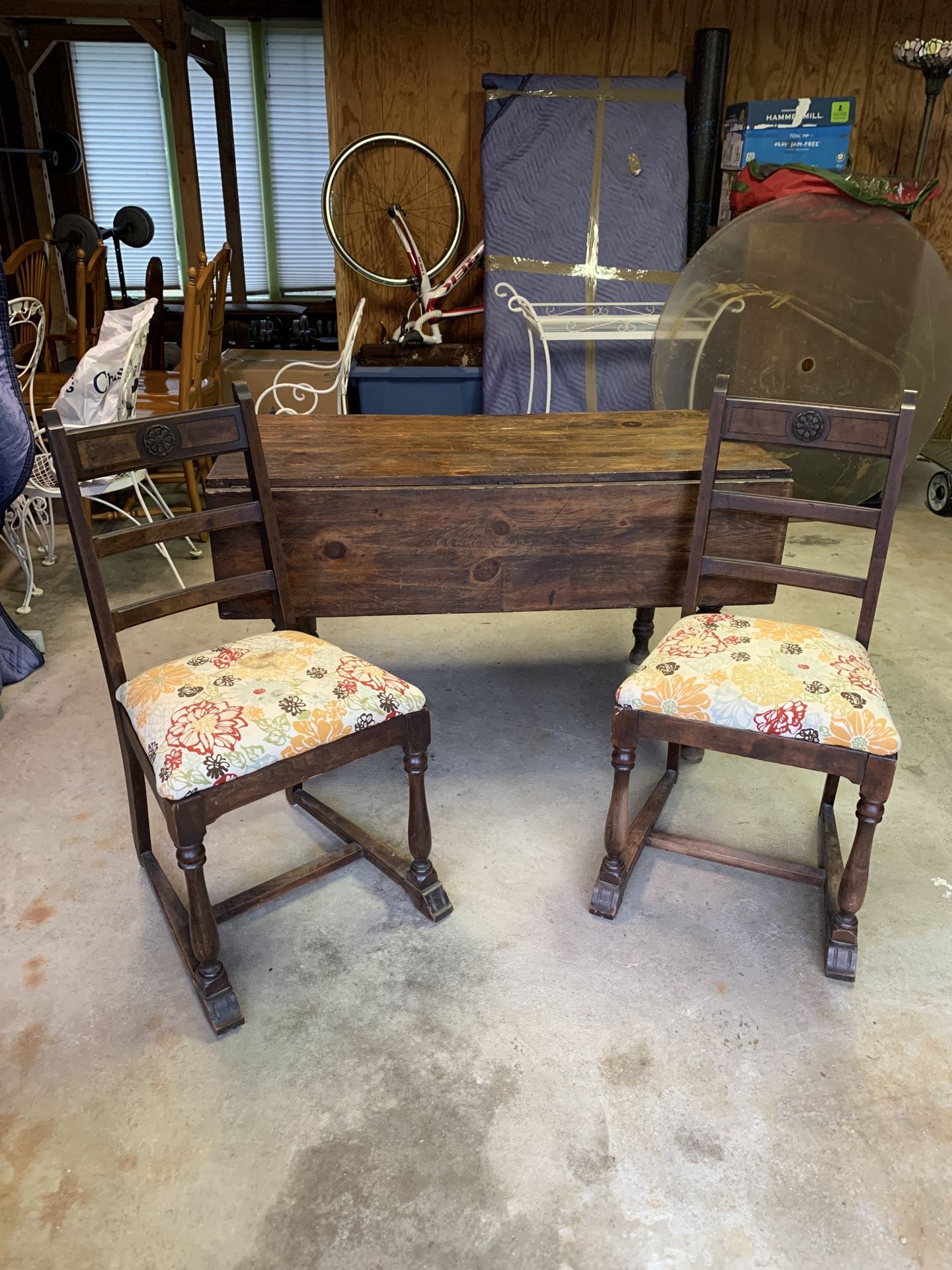 Antique Table & Chairs 