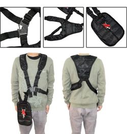 Weed Eater Harness, Weed Wacker Shoulder Strap, Trimmer Harness Strap Double Shoulder for Brushcutters & String Trimmers & Garden Heavy PoV NEW BRAND