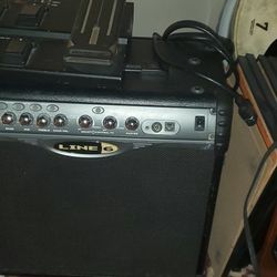 Line 6 Amp With FB4 foot Pedal And Cable