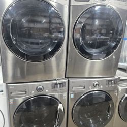 Lg Washer And Dryer Set Electric Lavadora Y Secadora 30-day Warranty 