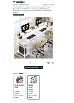 White desk