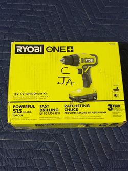 Ryobi ONE+ 18V 1/2" drill/driver kit