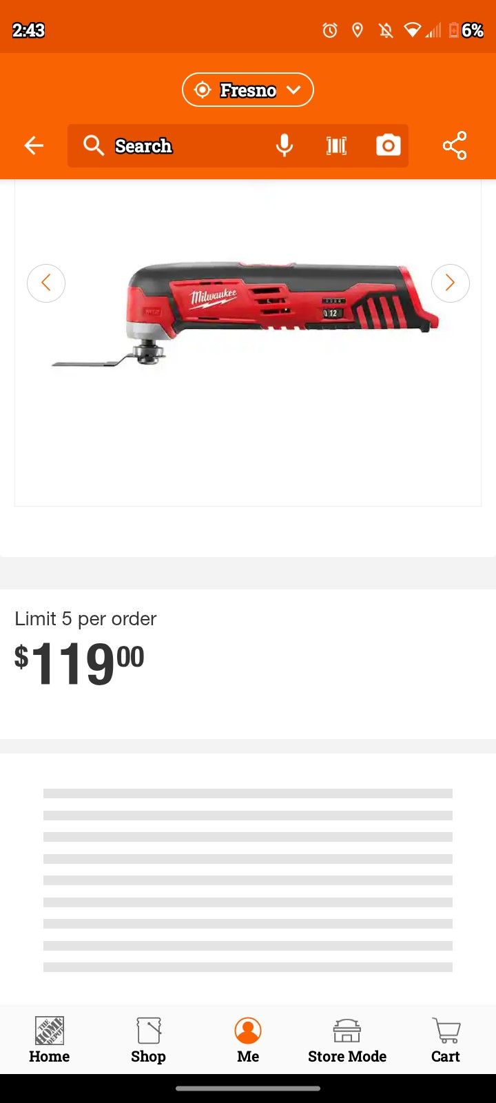 M12 Milwaukee Tool Only