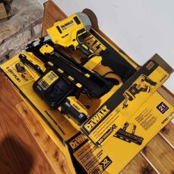 Dewalt 20V 'Max XR' 21 degree framing nailer, compact sawzall, batteries, charger