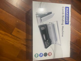 MAKEASY Comb Binding Machine – 450 Sheet Capacity