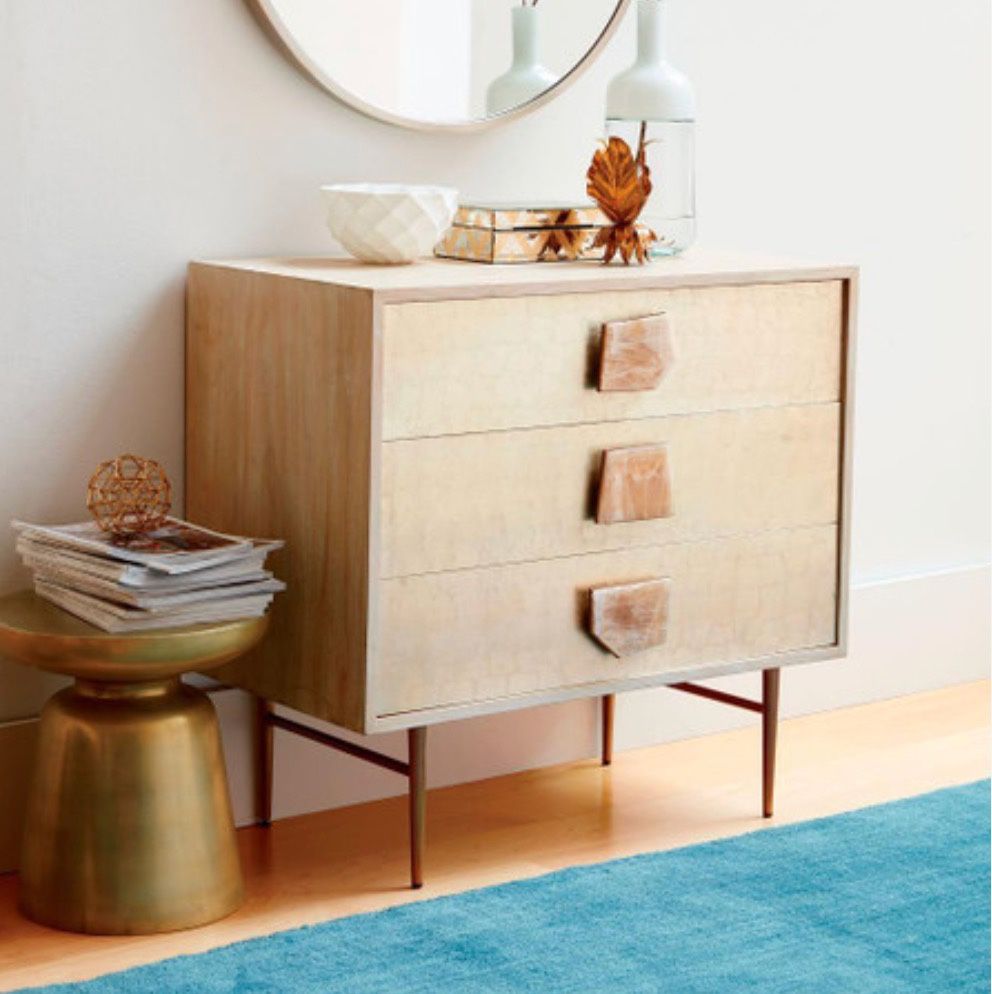 West Elm Roar & Rabbit Jeweled 3 Drawer Dressers, Pair