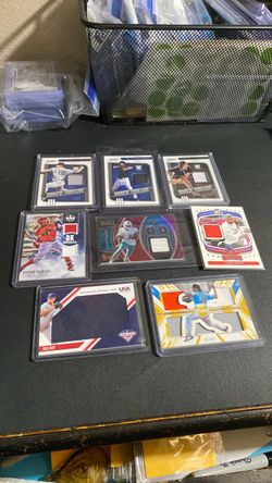 8 Card Mixed Sports Relic Lot