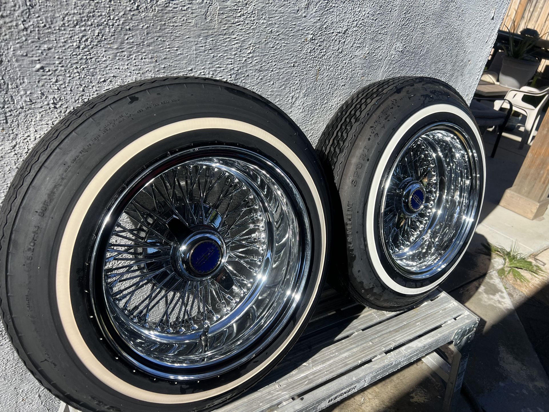 14x7 72 Spoke Dayton Style Wheels And Tires for Sale in Upland, CA ...