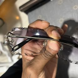 Cartier Glasses Silver & Black 