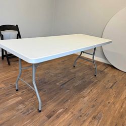 White Plastic Tables 