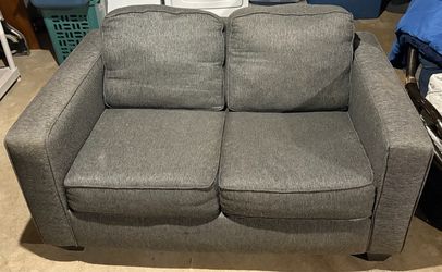 59" Gray Loveseat / Small Couch - MUST GO TODAY $95