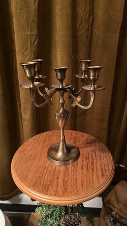 Brass candelabra