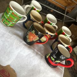Christmas Mugs!! NEW!! 9 For $10!!