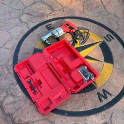 Milwaukee 7 Amp Corded 1/2 in. Corded Right-Angle Drill Kit with Hard Case